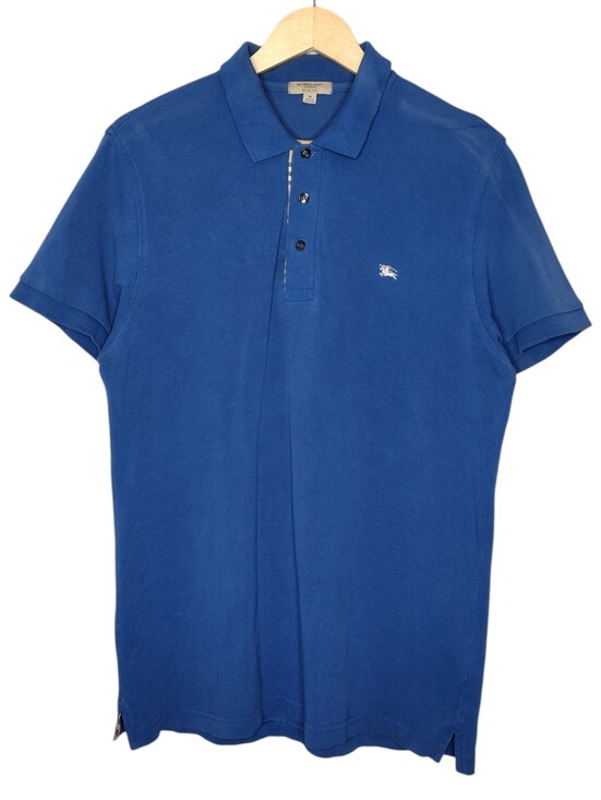 Burberry Other - Burberry Blue Slim Fit Short Sleeve Polo Shirt Sz M